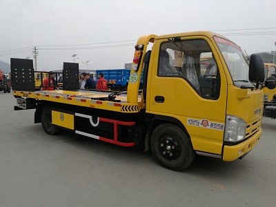 五十鈴2噸藍(lán)牌平板清障車
